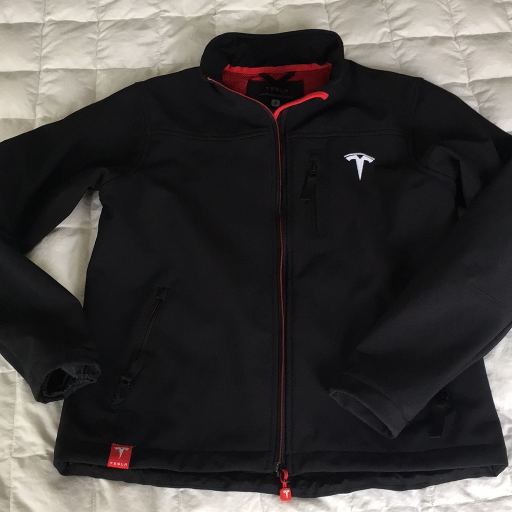 Tesla corporate soft shell jacket, EUC